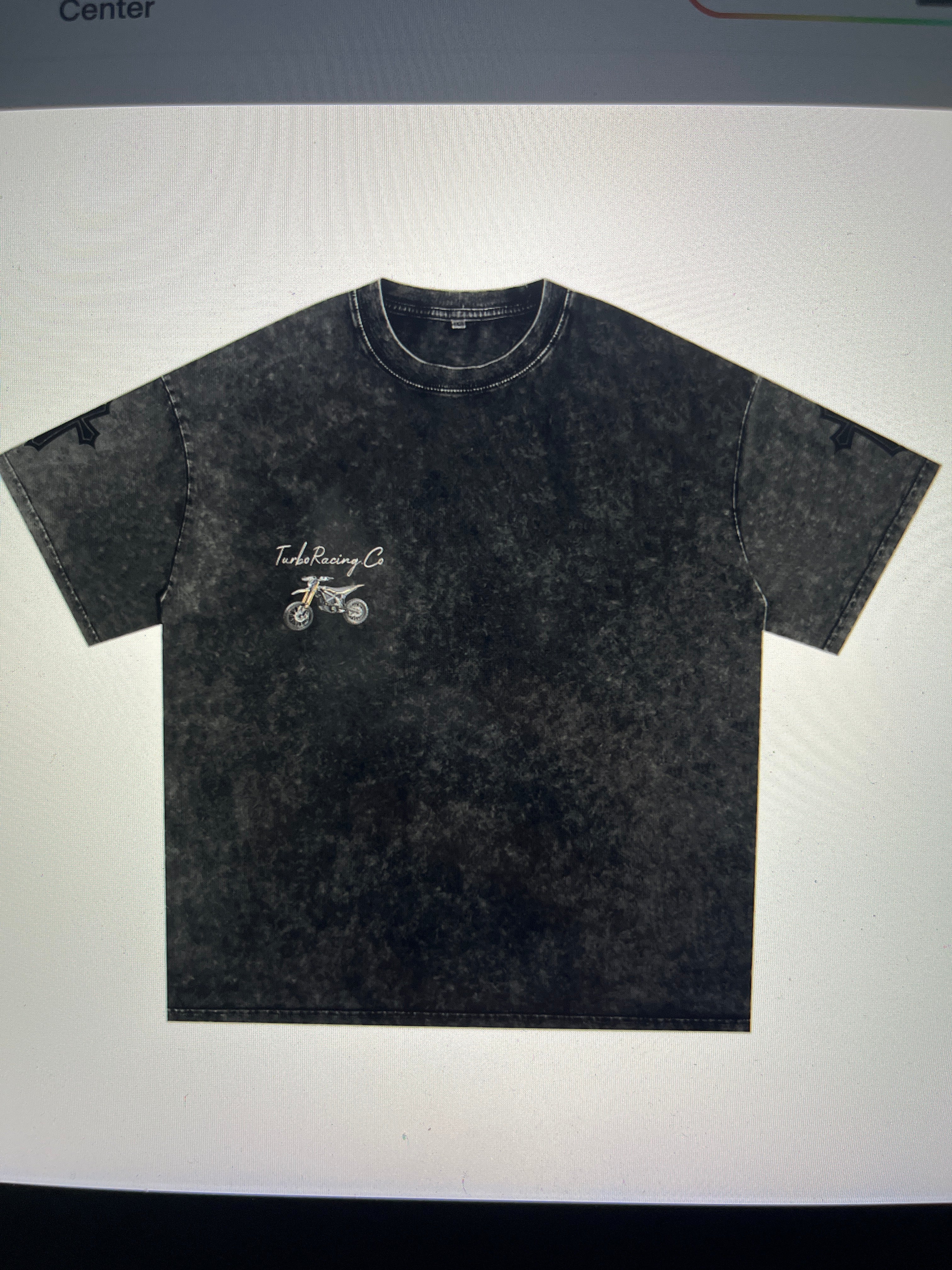 Snow Washed Oversized Cotton T-Shirt (Ultra bee)