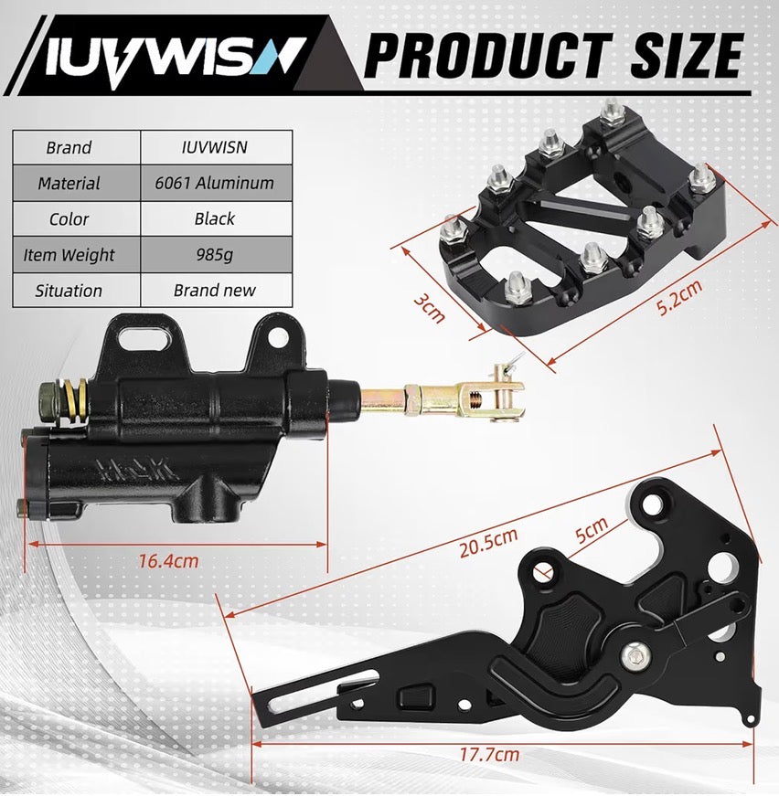 Foot break for Surron Sur Ron Light Bee X/S/LBX Segway X260 X160