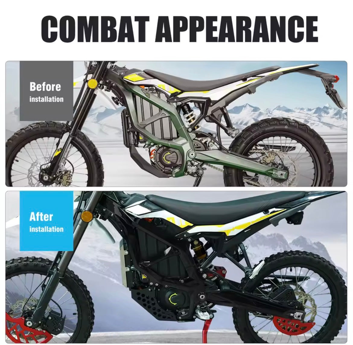 Body Frame Protective cover for talaria, surron, ultrabee, etc