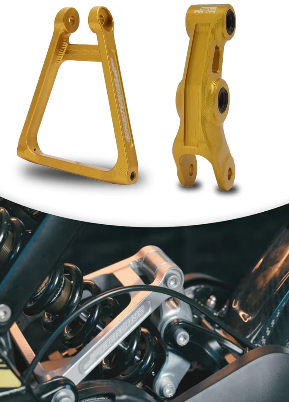 Suspension linkage for SurRon lbx, light bee, X, X160, X260