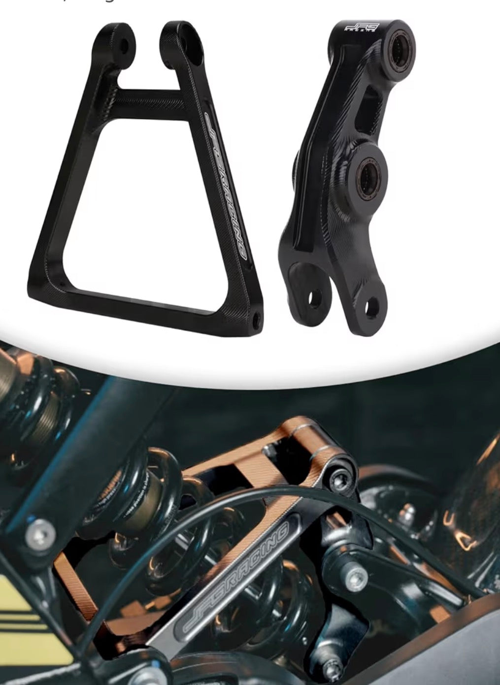 Suspension linkage for SurRon lbx, light bee, X, X160, X260