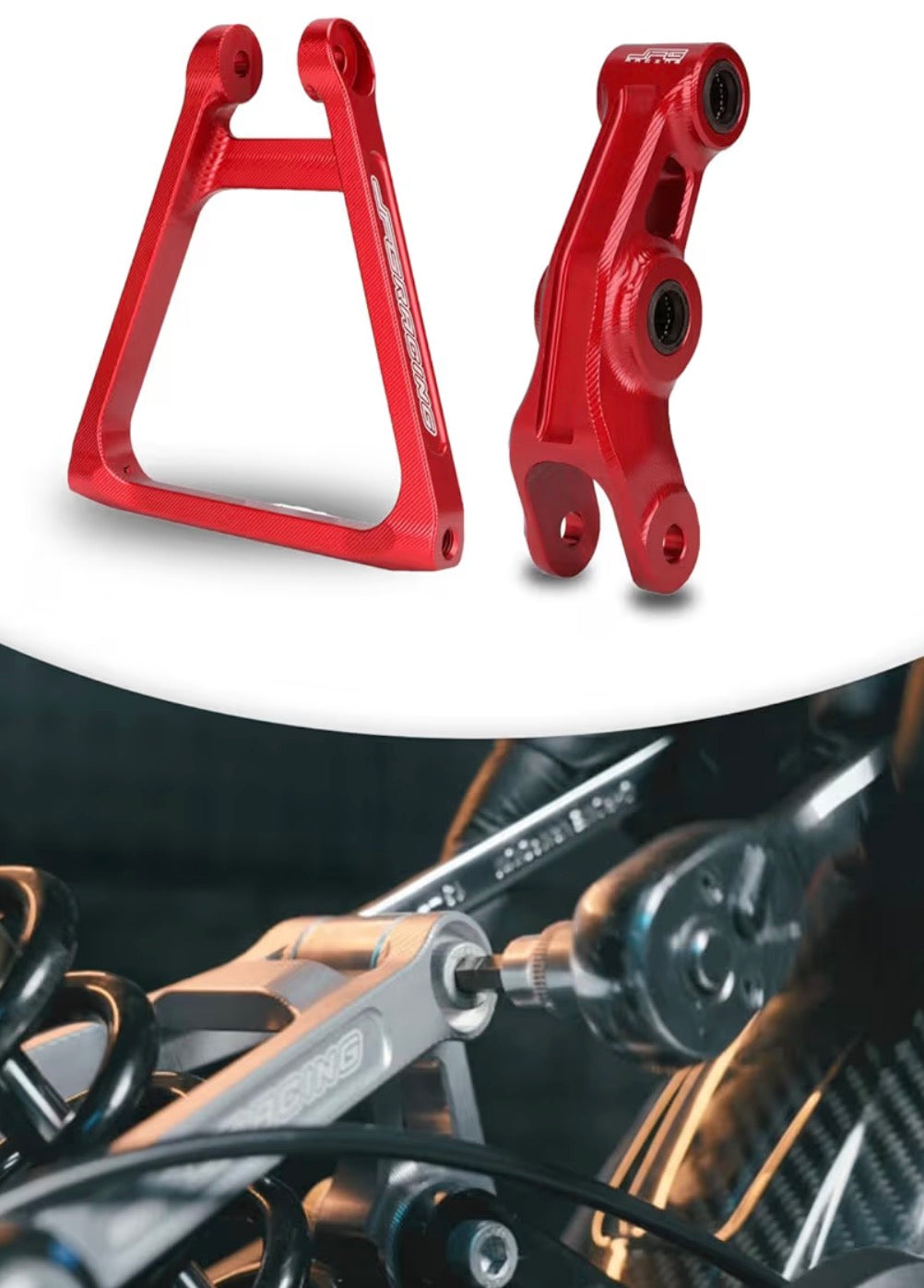 Suspension linkage for SurRon lbx, light bee, X, X160, X260